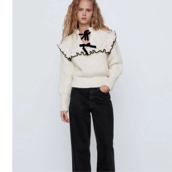 Zara blogger favorite statement chunky knit sweater - Picture 2 of 9